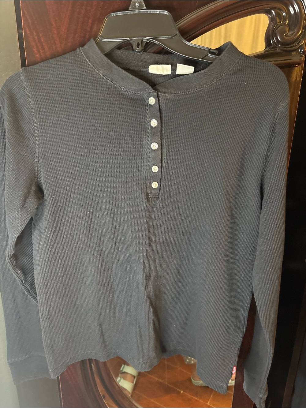 Levi’s Womens Long-Sleeve Henley Thermal Sweater